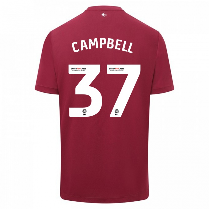 Kinder Vontae Daley-Campbell #37 Rot Auswärtstrikot Trikot 2023/24 T-Shirt Schweiz