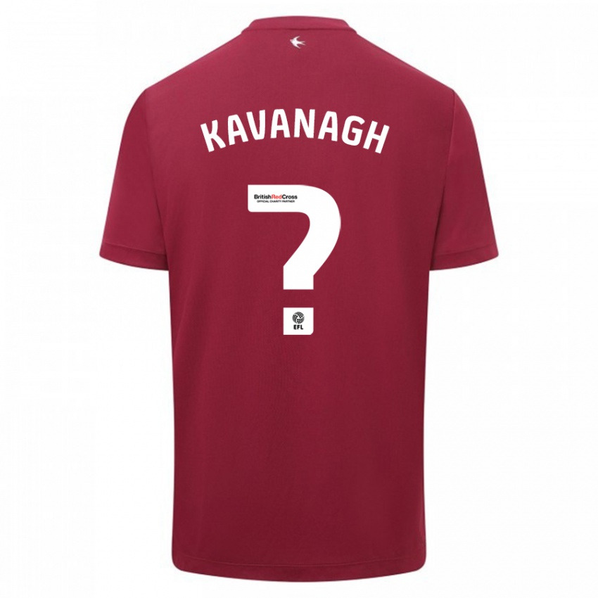 Kinder Ryan Kavanagh #0 Rot Auswärtstrikot Trikot 2023/24 T-Shirt Schweiz