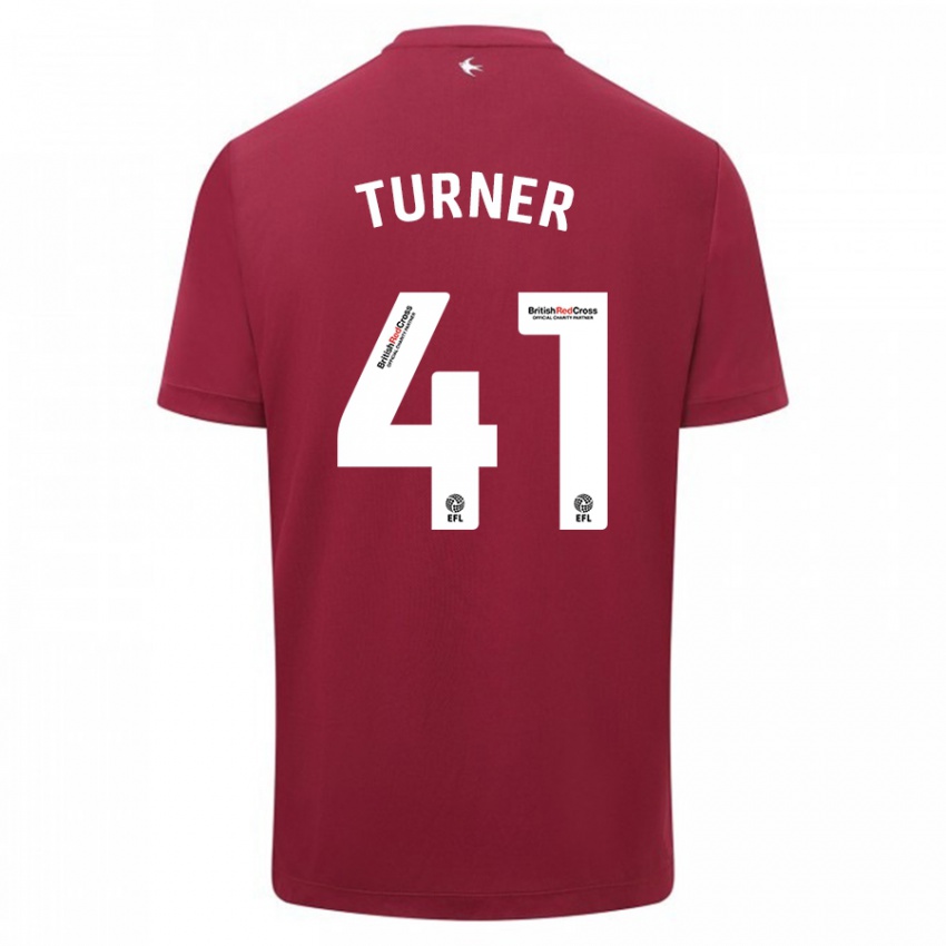 Kinder Matthew Turner #41 Rot Auswärtstrikot Trikot 2023/24 T-Shirt Schweiz