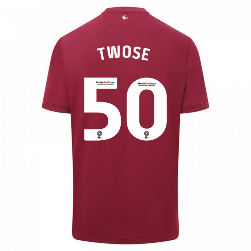 Kinder Cody Twose #50 Rot Auswärtstrikot Trikot 2023/24 T-Shirt Schweiz