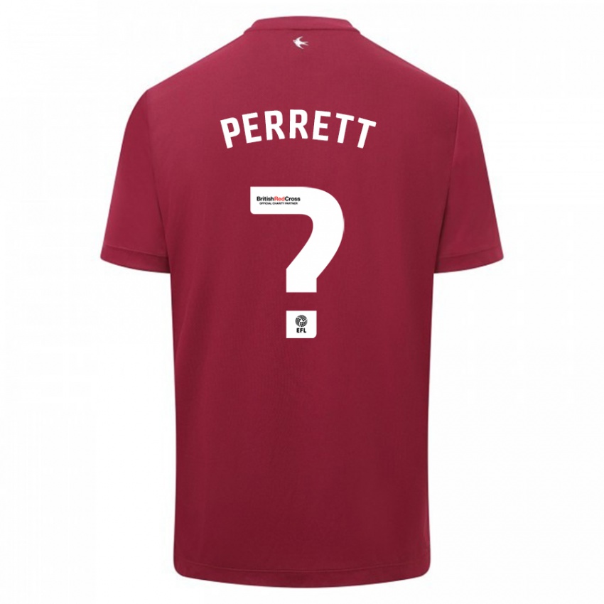 Kinder Troy Perrett #0 Rot Auswärtstrikot Trikot 2023/24 T-Shirt Schweiz