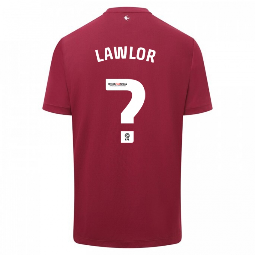 Kinder Dylan Lawlor #0 Rot Auswärtstrikot Trikot 2023/24 T-Shirt Schweiz