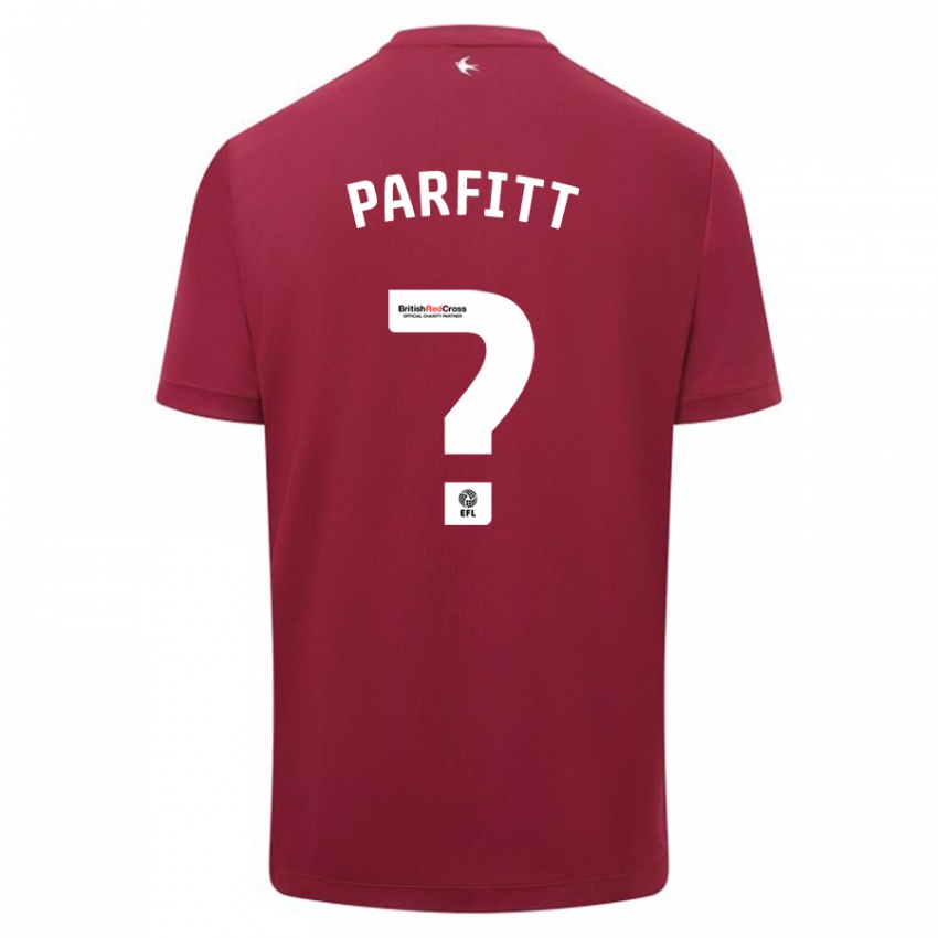 Kinder T-Jay Parfitt #0 Rot Auswärtstrikot Trikot 2023/24 T-Shirt Schweiz