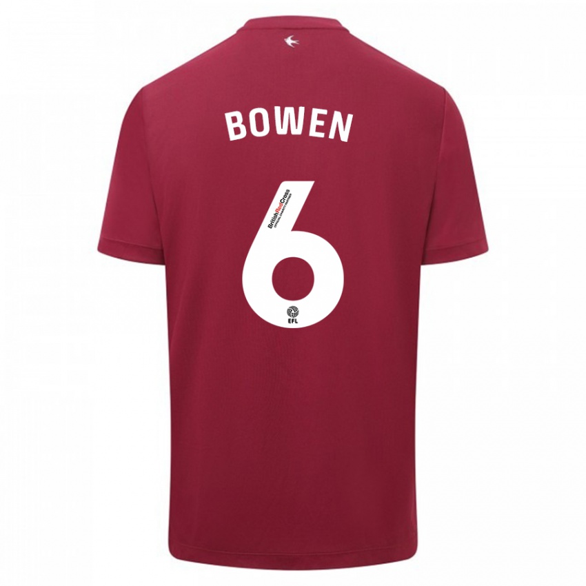 Kinder Megan Bowen #6 Rot Auswärtstrikot Trikot 2023/24 T-Shirt Schweiz