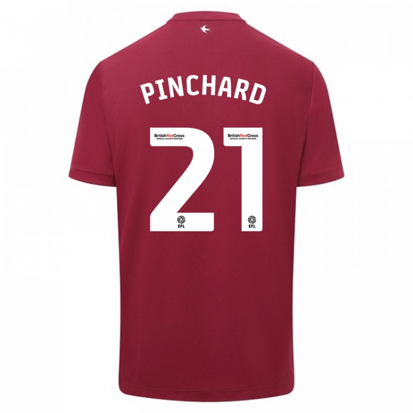 Kinder Cerys Pinchard #21 Rot Auswärtstrikot Trikot 2023/24 T-Shirt Schweiz