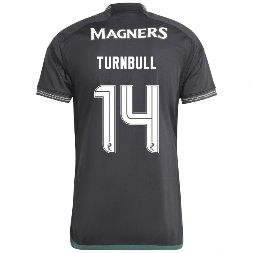 Kinder David Turnbull #14 Schwarz Auswärtstrikot Trikot 2023/24 T-Shirt Schweiz
