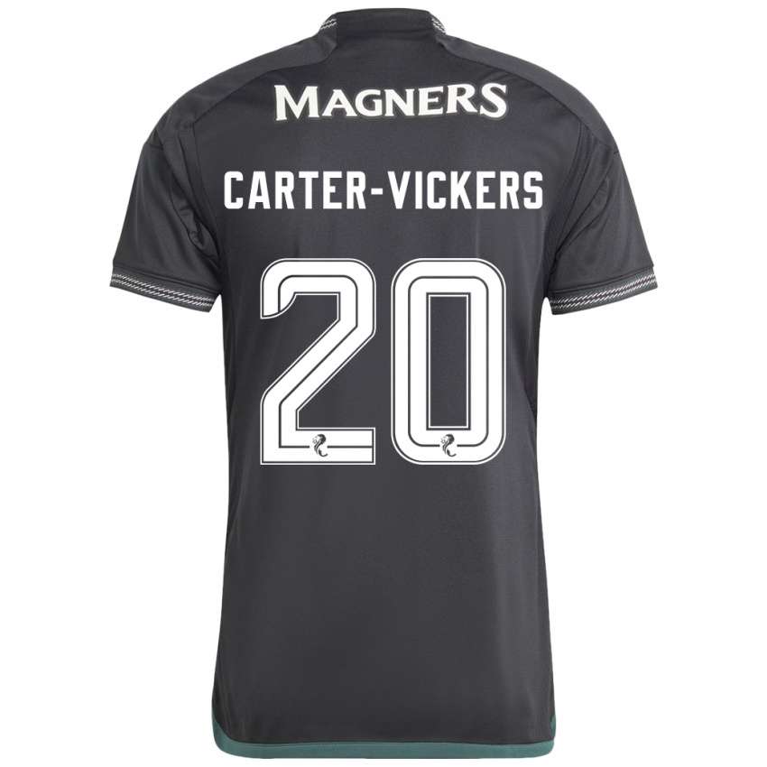 Kinder Cameron Carter-Vickers #20 Schwarz Auswärtstrikot Trikot 2023/24 T-Shirt Schweiz