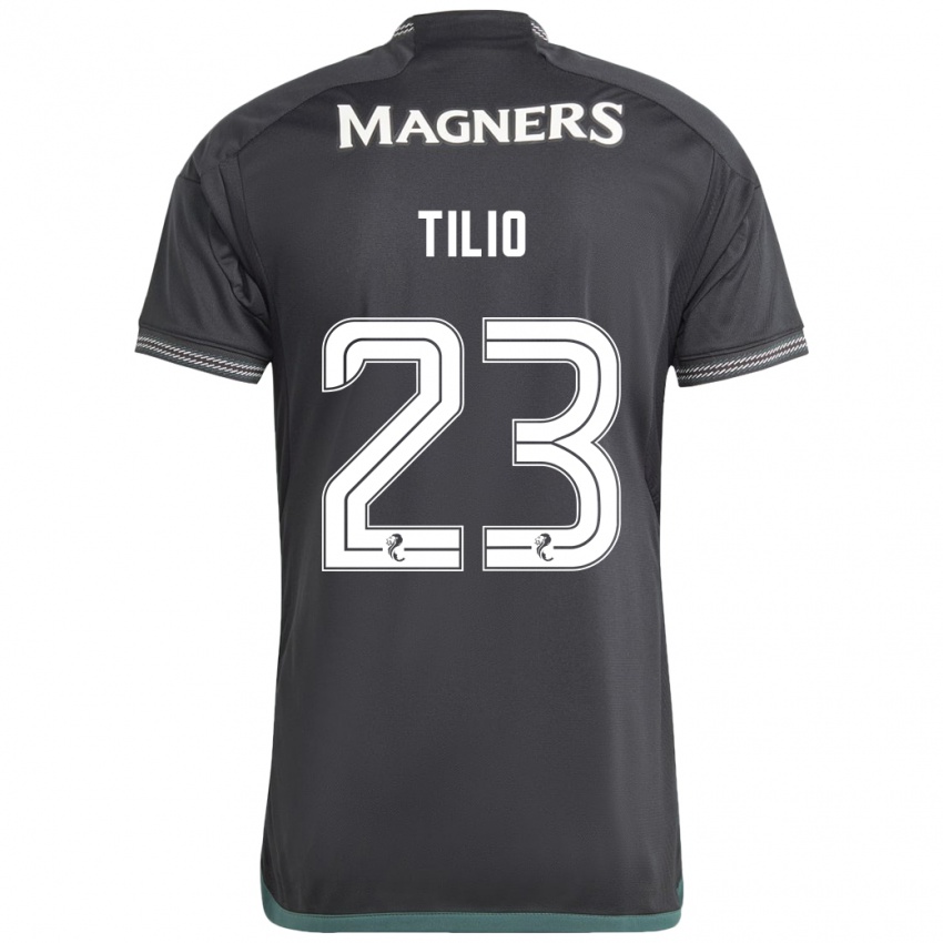 Kinder Marco Tilio #23 Schwarz Auswärtstrikot Trikot 2023/24 T-Shirt Schweiz