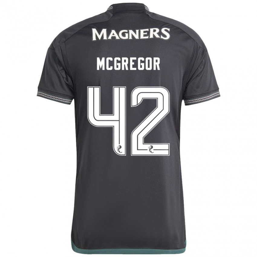 Kinder Callum Mcgregor #42 Schwarz Auswärtstrikot Trikot 2023/24 T-Shirt Schweiz