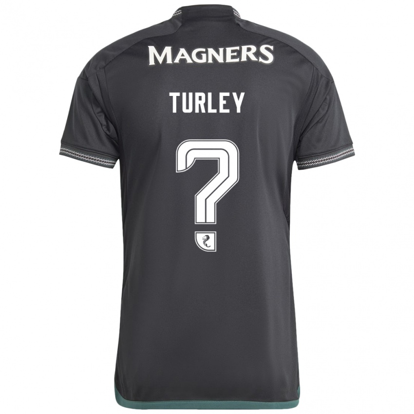 Kinder Francis Turley #0 Schwarz Auswärtstrikot Trikot 2023/24 T-Shirt Schweiz