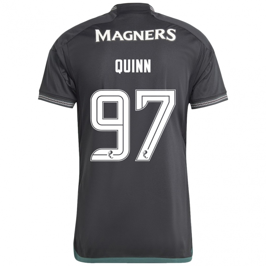 Kinder Ben Quinn #97 Schwarz Auswärtstrikot Trikot 2023/24 T-Shirt Schweiz