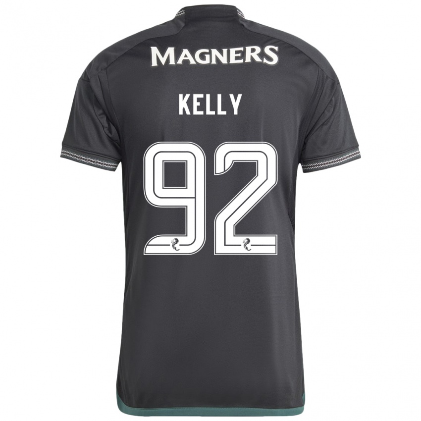 Kinder Daniel Kelly #92 Schwarz Auswärtstrikot Trikot 2023/24 T-Shirt Schweiz