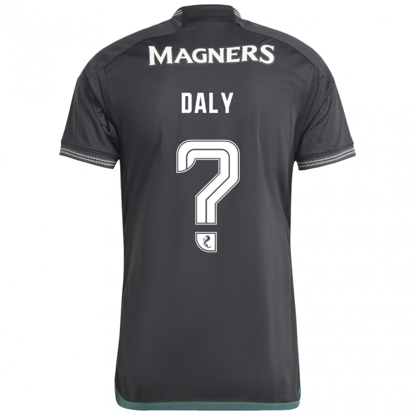 Kinder Kayden Daly #0 Schwarz Auswärtstrikot Trikot 2023/24 T-Shirt Schweiz