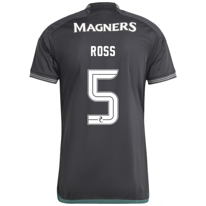 Kinder Natalie Ross #5 Schwarz Auswärtstrikot Trikot 2023/24 T-Shirt Schweiz