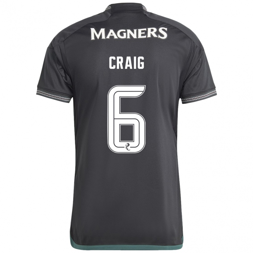 Kinder Chloe Craig #6 Schwarz Auswärtstrikot Trikot 2023/24 T-Shirt Schweiz