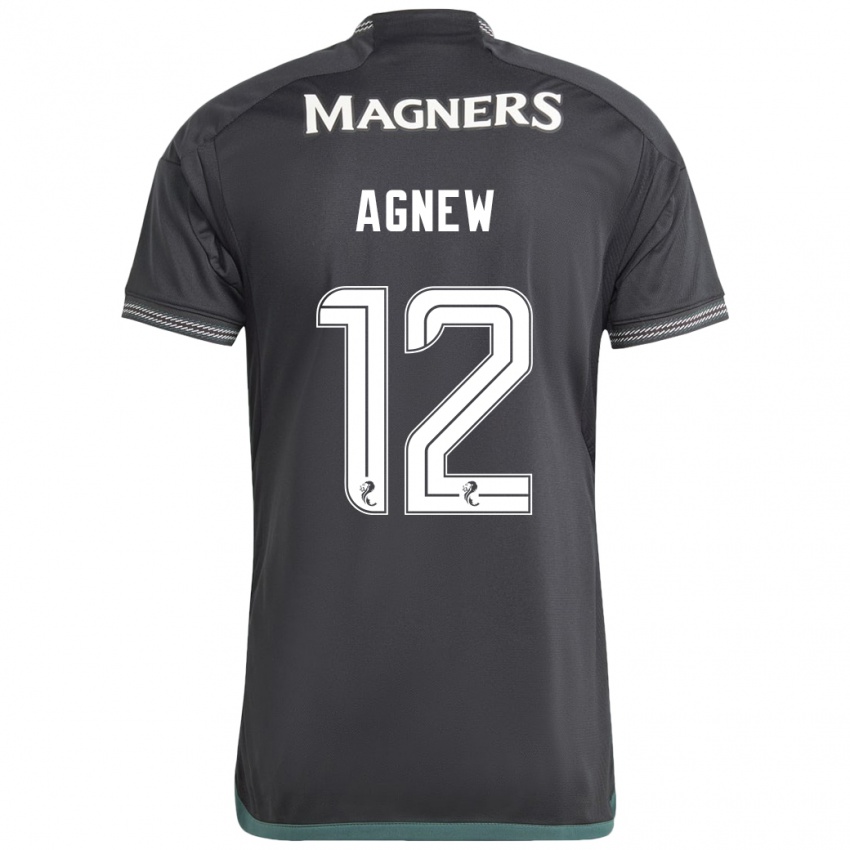 Kinder Murphy Agnew #12 Schwarz Auswärtstrikot Trikot 2023/24 T-Shirt Schweiz