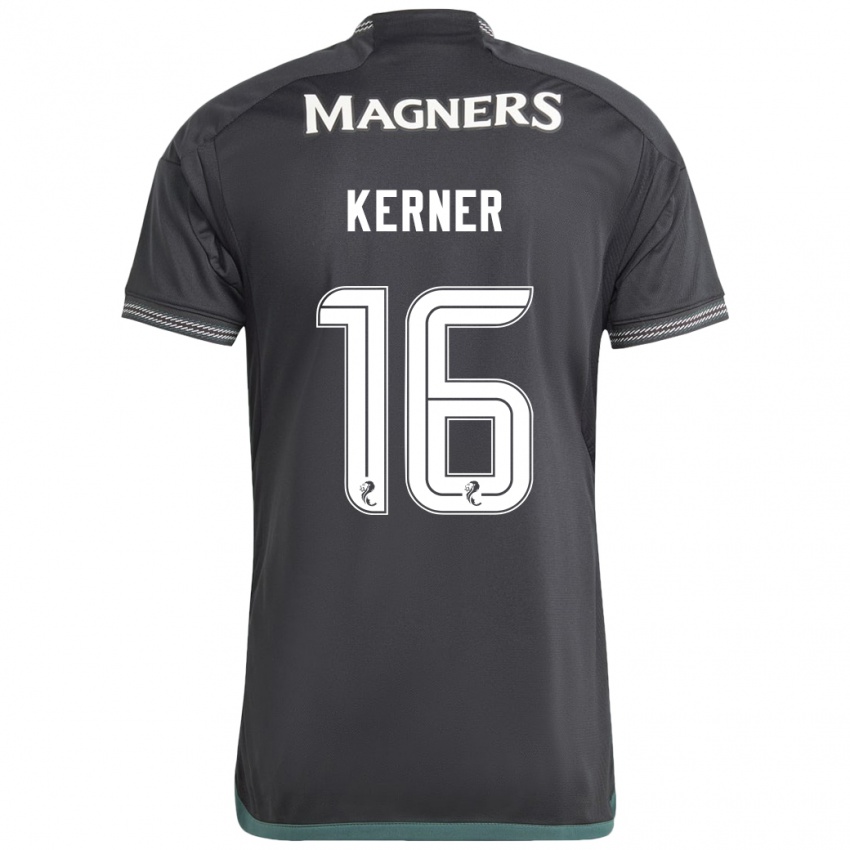 Kinder Hana Kerner #16 Schwarz Auswärtstrikot Trikot 2023/24 T-Shirt Schweiz