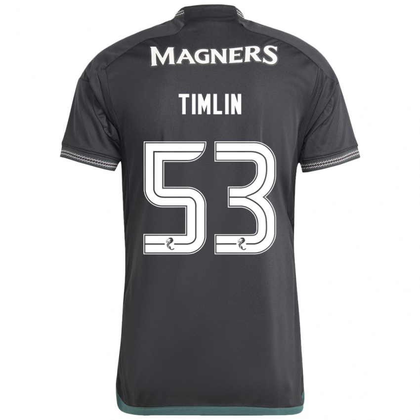 Kinder Sophie Timlin #53 Schwarz Auswärtstrikot Trikot 2023/24 T-Shirt Schweiz