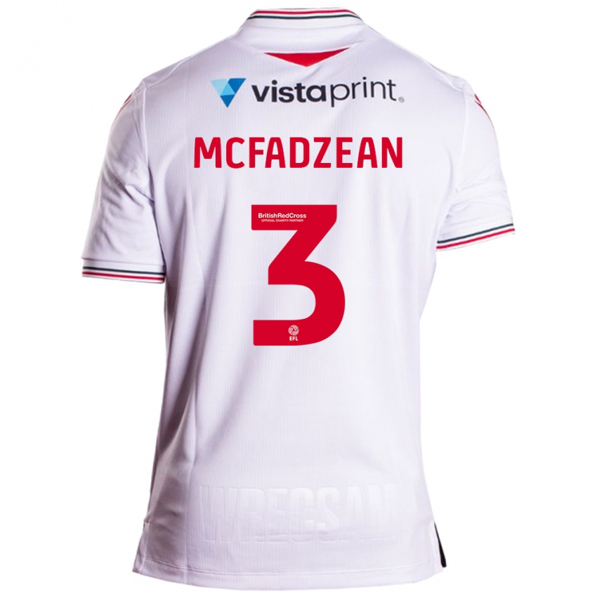 Kinder Callum Mcfadzean #3 Weiß Auswärtstrikot Trikot 2023/24 T-Shirt Schweiz