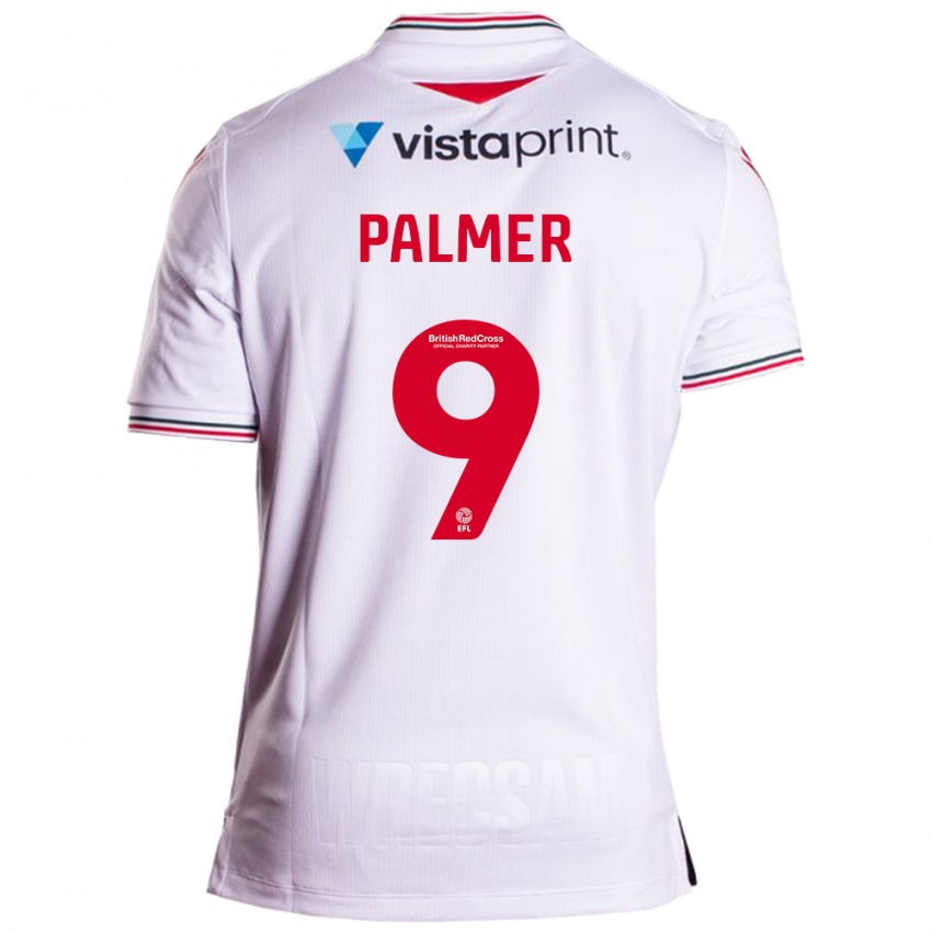 Kinder Ollie Palmer #9 Weiß Auswärtstrikot Trikot 2023/24 T-Shirt Schweiz