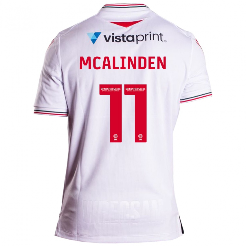 Kinder Liam Mcalinden #11 Weiß Auswärtstrikot Trikot 2023/24 T-Shirt Schweiz