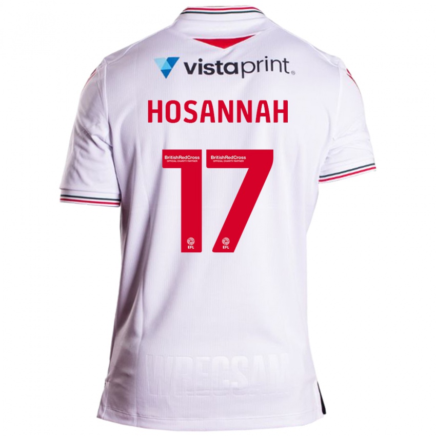 Kinder Bryce Hosannah #17 Weiß Auswärtstrikot Trikot 2023/24 T-Shirt Schweiz