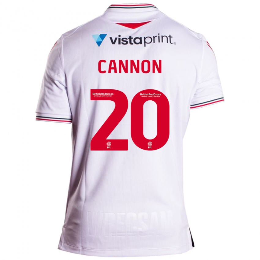 Kinder Andy Cannon #20 Weiß Auswärtstrikot Trikot 2023/24 T-Shirt Schweiz