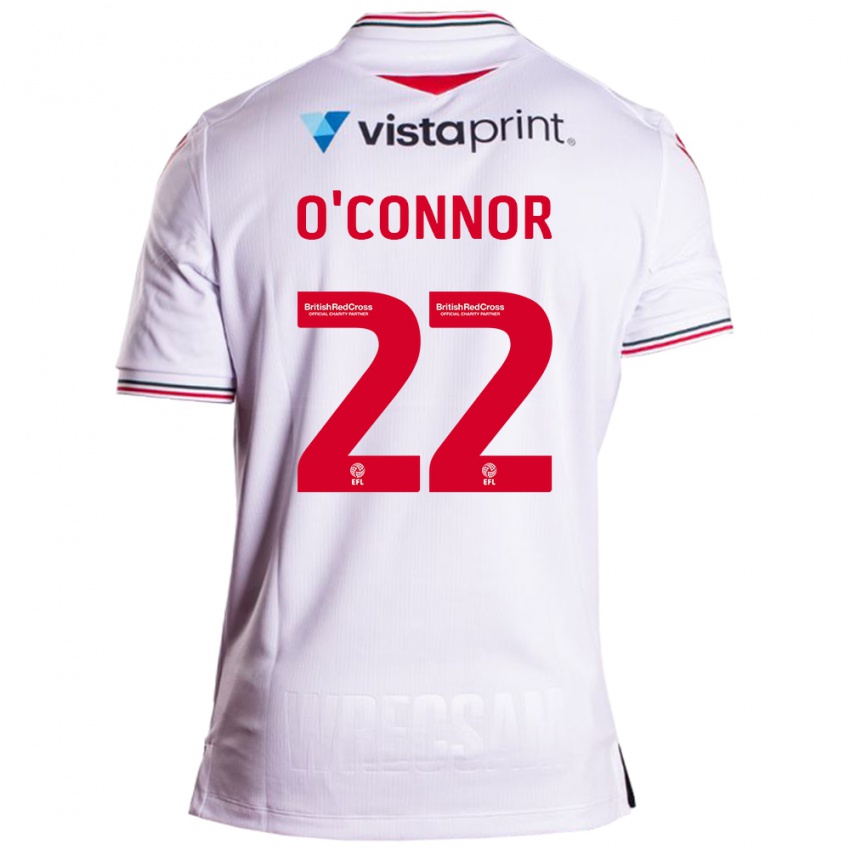 Kinder Thomas O'connor #22 Weiß Auswärtstrikot Trikot 2023/24 T-Shirt Schweiz