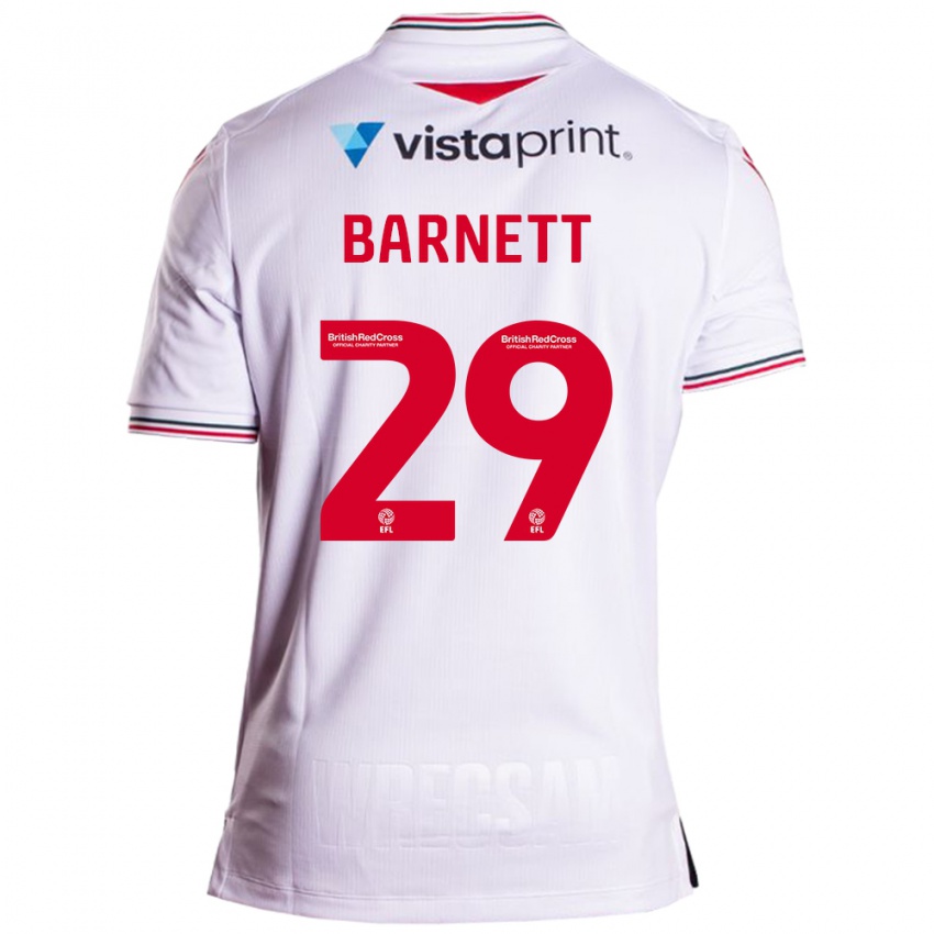 Kinder Ryan Barnett #29 Weiß Auswärtstrikot Trikot 2023/24 T-Shirt Schweiz