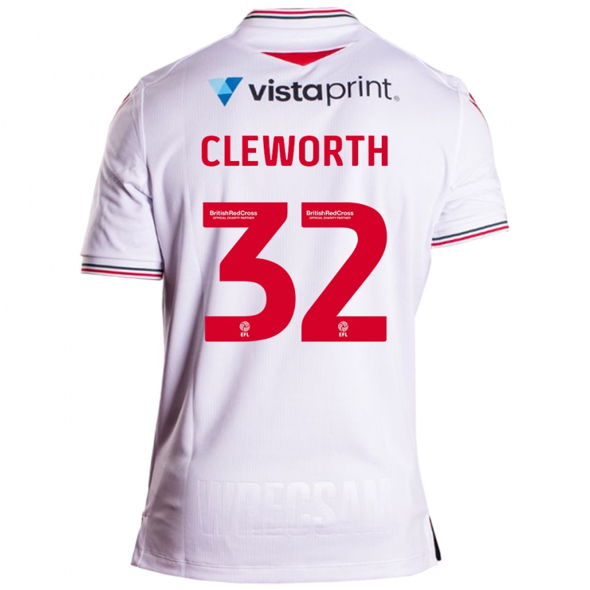 Kinder Max Cleworth #32 Weiß Auswärtstrikot Trikot 2023/24 T-Shirt Schweiz