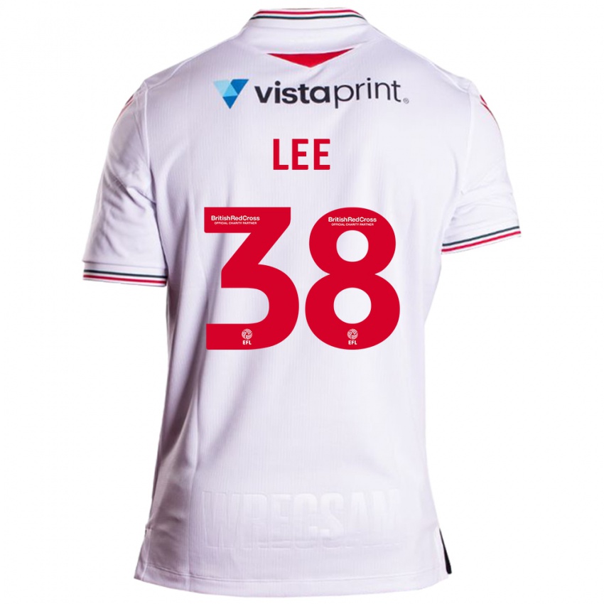 Kinder Elliot Lee #38 Weiß Auswärtstrikot Trikot 2023/24 T-Shirt Schweiz