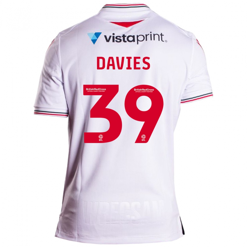 Kinder Daniel Davies #39 Weiß Auswärtstrikot Trikot 2023/24 T-Shirt Schweiz