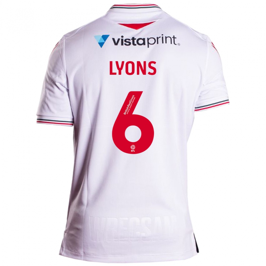 Kinder Lauryn Lyons #6 Weiß Auswärtstrikot Trikot 2023/24 T-Shirt Schweiz