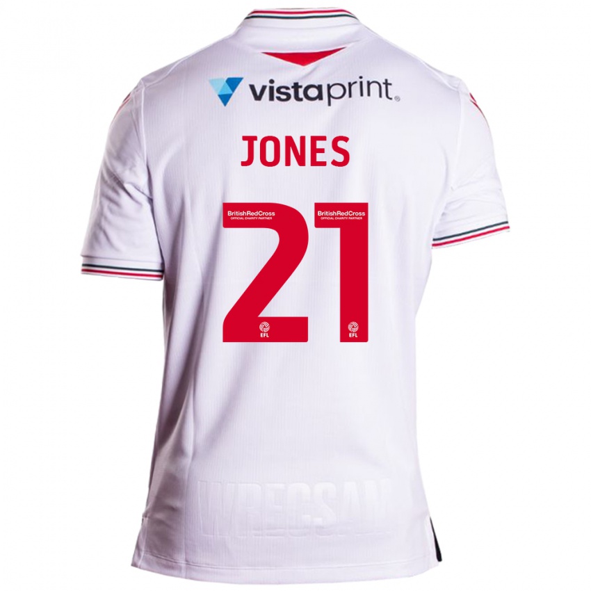 Kinder Lili Jones #21 Weiß Auswärtstrikot Trikot 2023/24 T-Shirt Schweiz