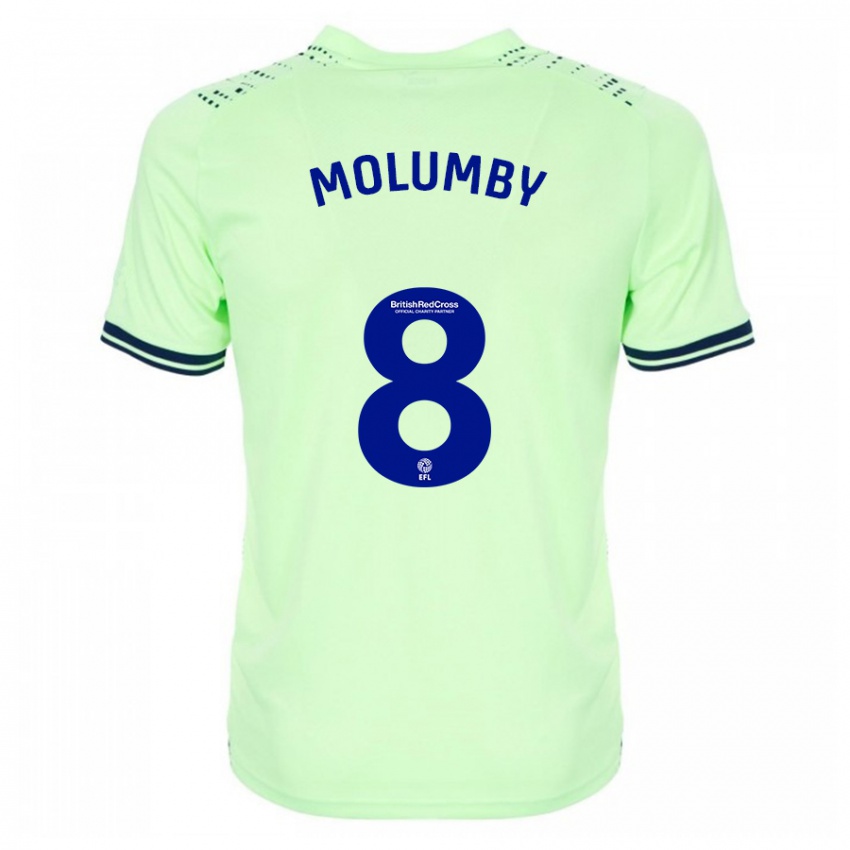 Kinder Jayson Molumby #8 Marine Auswärtstrikot Trikot 2023/24 T-Shirt Schweiz