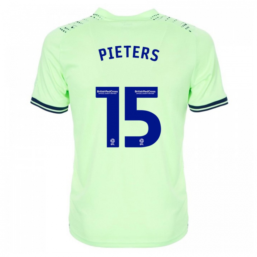 Kinder Erik Pieters #15 Marine Auswärtstrikot Trikot 2023/24 T-Shirt Schweiz