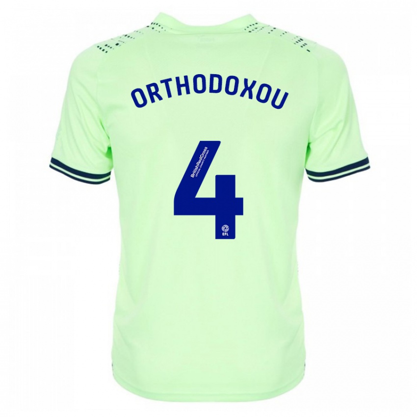 Kinder Francesca Orthodoxou #4 Marine Auswärtstrikot Trikot 2023/24 T-Shirt Schweiz