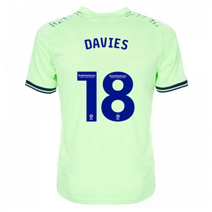 Kinder Jessica Davies #18 Marine Auswärtstrikot Trikot 2023/24 T-Shirt Schweiz