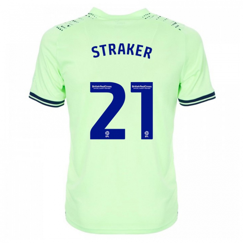 Kinder Jannelle Straker #21 Marine Auswärtstrikot Trikot 2023/24 T-Shirt Schweiz