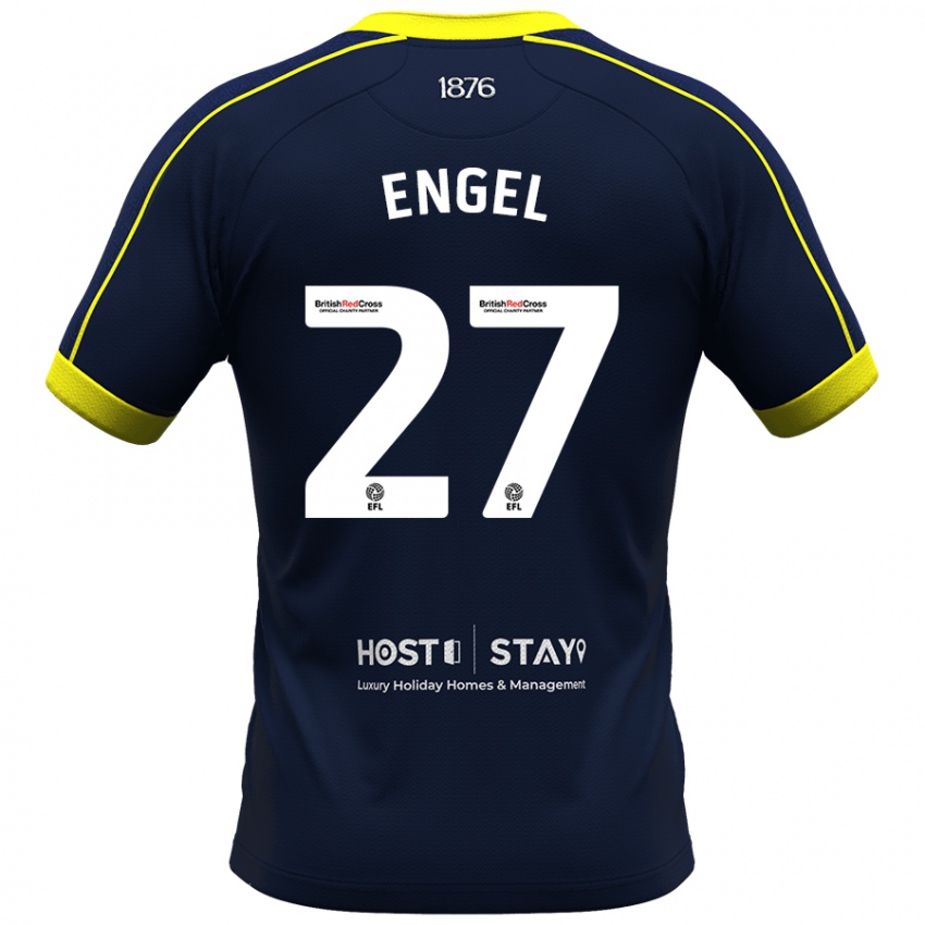 Kinder Lukas Engel #27 Marine Auswärtstrikot Trikot 2023/24 T-Shirt Schweiz