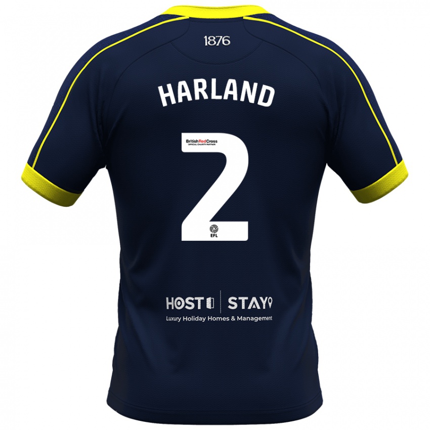 Kinder Jane Harland #2 Marine Auswärtstrikot Trikot 2023/24 T-Shirt Schweiz