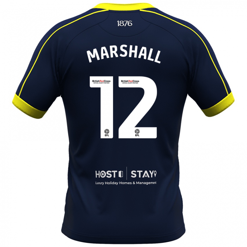 Kinder Eve Marshall #12 Marine Auswärtstrikot Trikot 2023/24 T-Shirt Schweiz