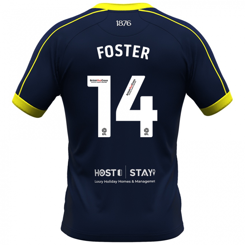 Kinder Emma Foster #14 Marine Auswärtstrikot Trikot 2023/24 T-Shirt Schweiz