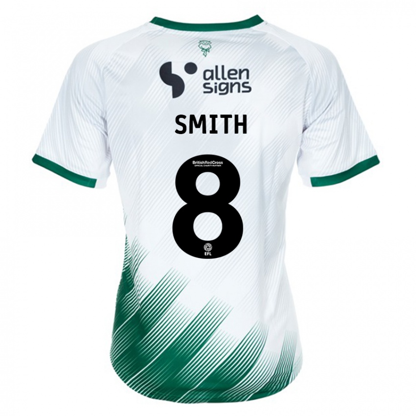 Kinder Alistair Smith #8 Weiß Auswärtstrikot Trikot 2023/24 T-Shirt Schweiz