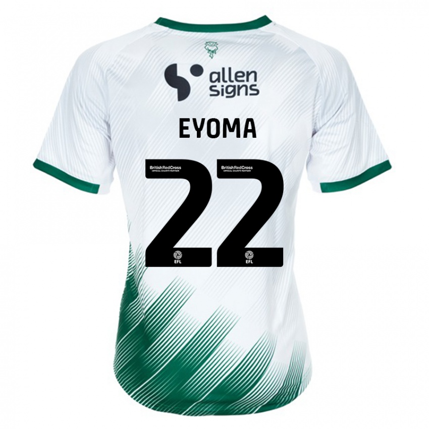 Kinder Timothy Eyoma #22 Weiß Auswärtstrikot Trikot 2023/24 T-Shirt Schweiz