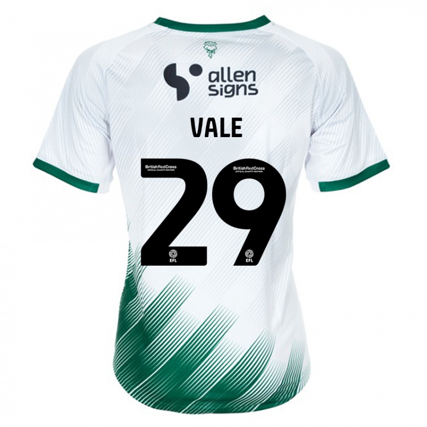 Kinder Jack Vale #29 Weiß Auswärtstrikot Trikot 2023/24 T-Shirt Schweiz