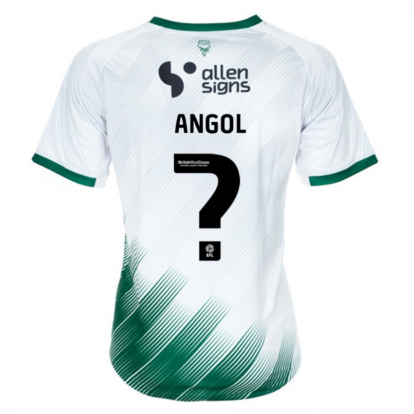 Kinder Mekhi Angol #0 Weiß Auswärtstrikot Trikot 2023/24 T-Shirt Schweiz