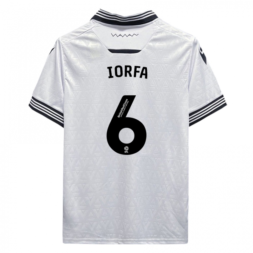 Kinder Dominic Iorfa #6 Weiß Auswärtstrikot Trikot 2023/24 T-Shirt Schweiz