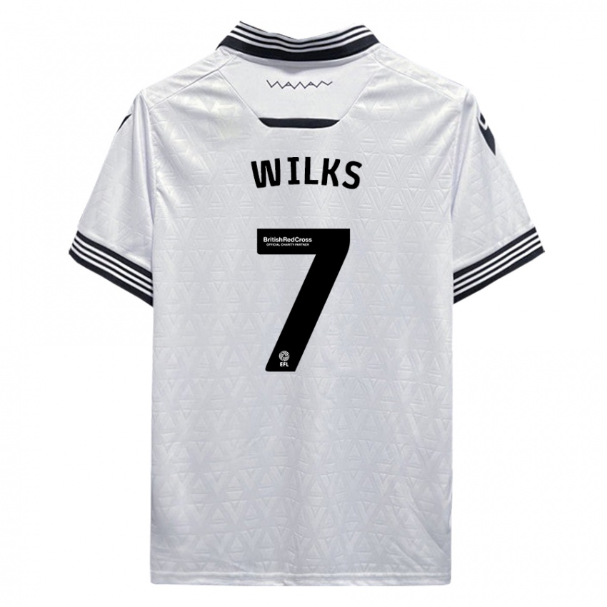 Kinder Mallik Wilks #7 Weiß Auswärtstrikot Trikot 2023/24 T-Shirt Schweiz