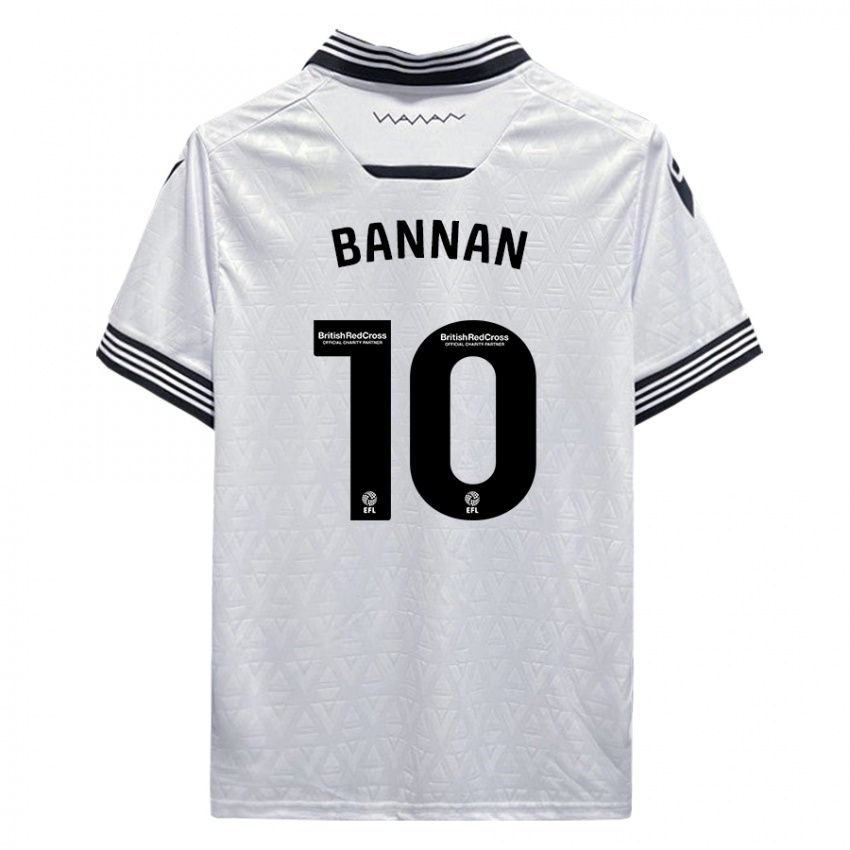 Kinder Barry Bannan #10 Weiß Auswärtstrikot Trikot 2023/24 T-Shirt Schweiz
